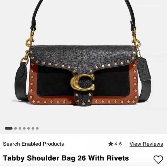 Coach Black and Brown Shoulder Bag with Gold Accents - Picture 13 of 13